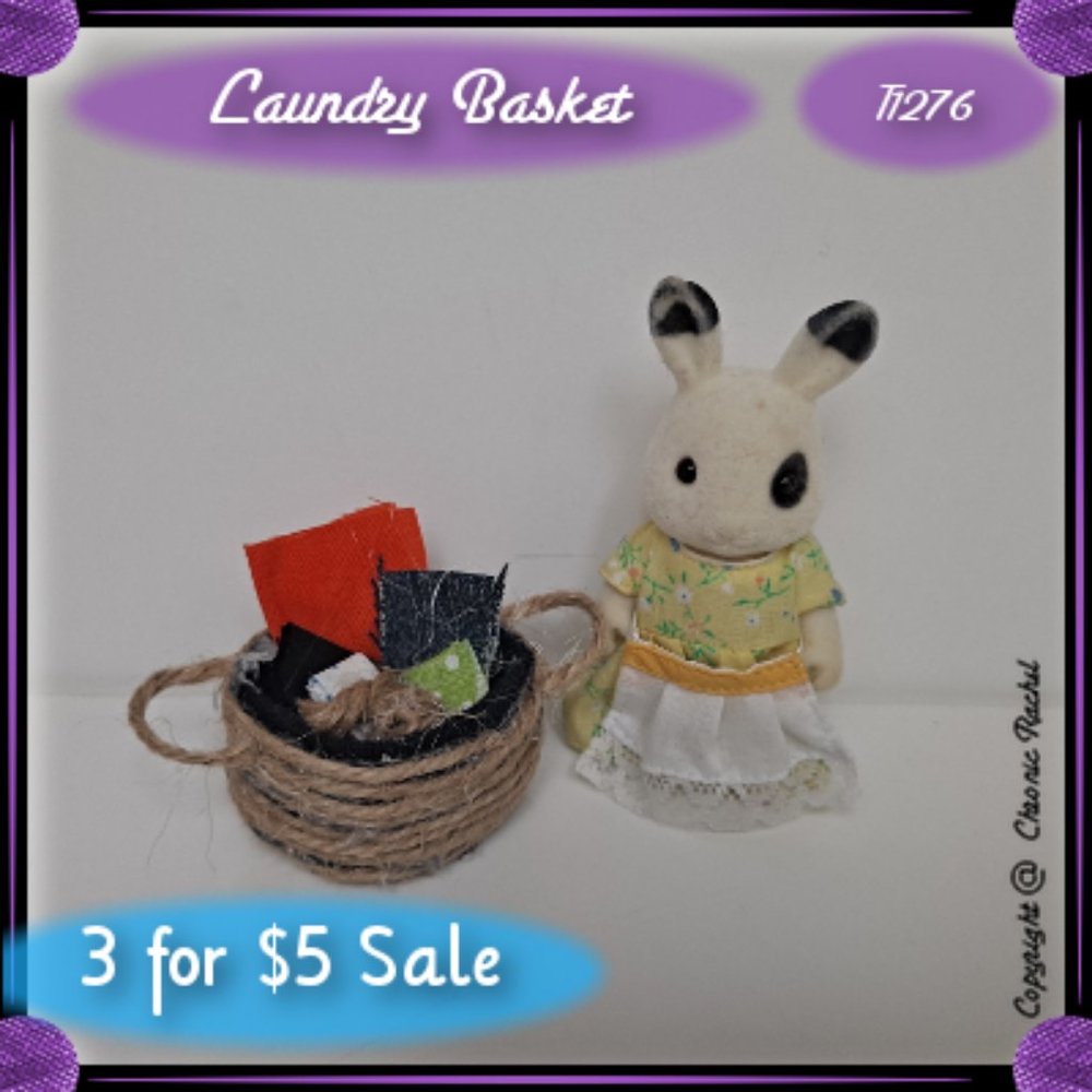 Fabric & Twine Laundry Basket